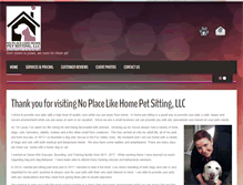 Tablet Screenshot of noplacelikehomepetsittingllc.com